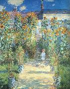 Claude Monet Artist s Garden at Vetheuil oil
